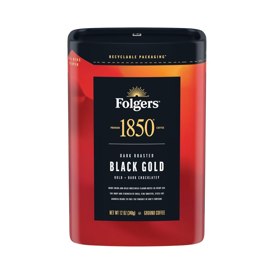 1850 Black Gold Dark Roast Ground Coffee