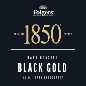 1850 Black Gold Dark Roast Ground Coffee