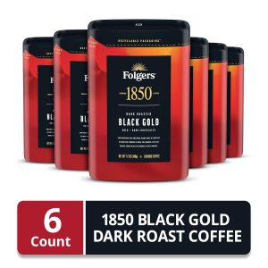 1850 Black Gold Dark Roast Ground Coffee