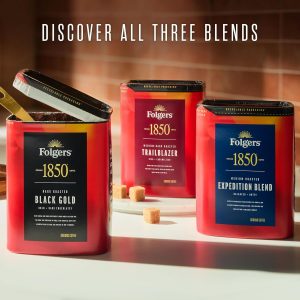 1850 Black Gold Dark Roast Ground Coffee